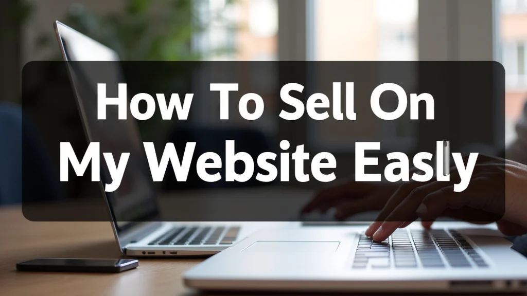 How To Sell On My Website Easily